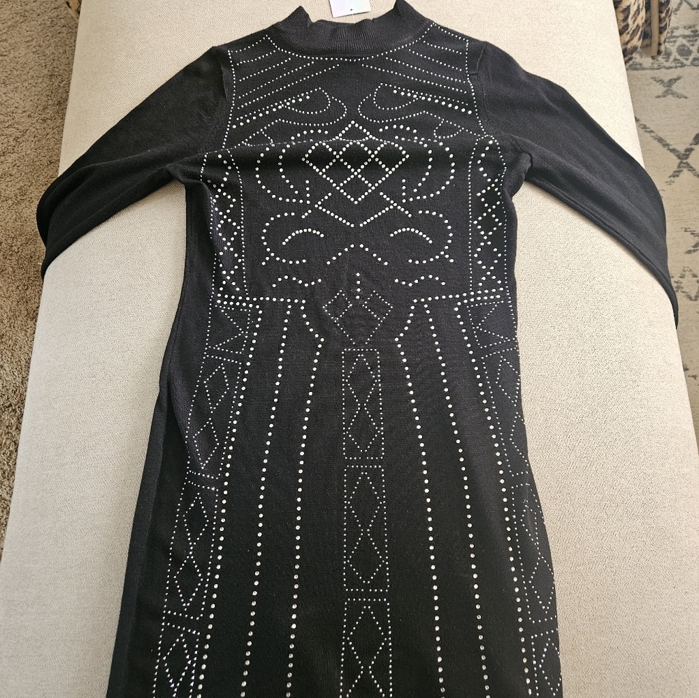 Black mini dress